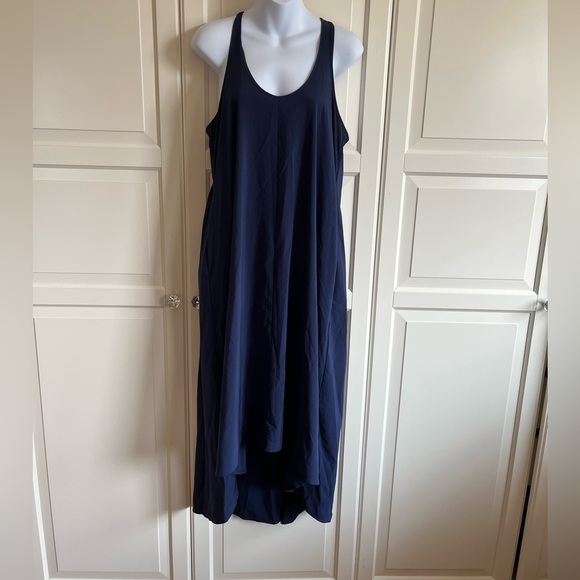 Althleta PRESIDIO TRAVELER MAXI DRESS Navy Blue size small athleisure casual - Picture 9 of 11